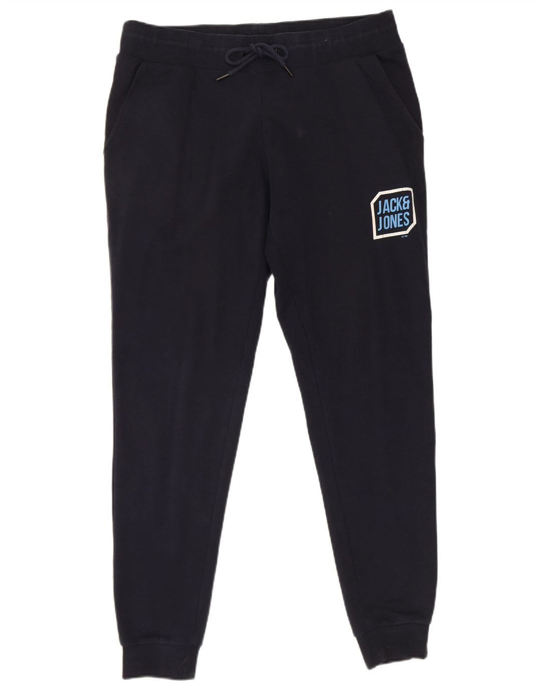 Jack & Jones Pantaloni da tuta con grafica da uomo Joggers Large Blu Navy