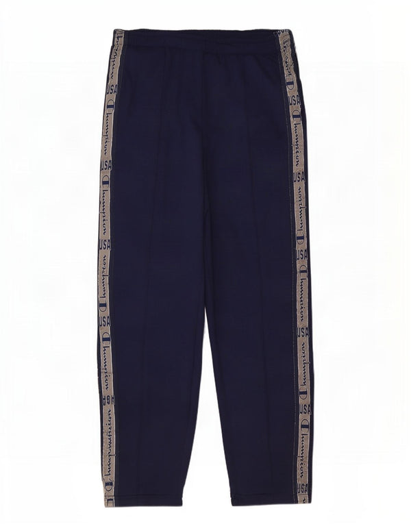 Pantaloni da tuta con grafica Champion da uomo, grandi, color block blu navy