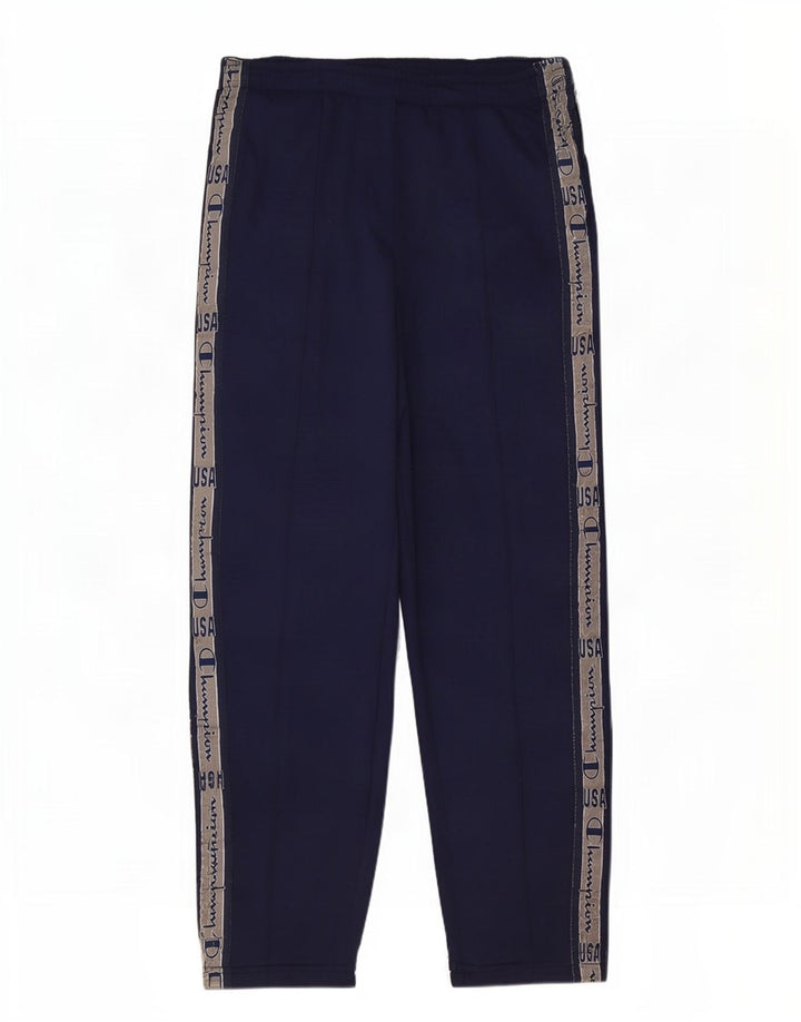 Pantaloni da tuta con grafica Champion da uomo, grandi, color block blu navy