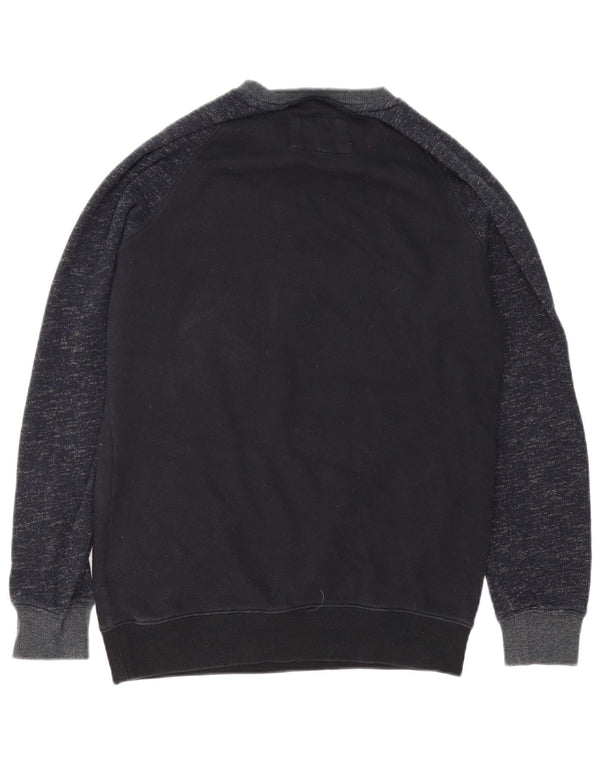 Felpa da uomo Hurley Maglione piccolo in cotone screziato blu navy