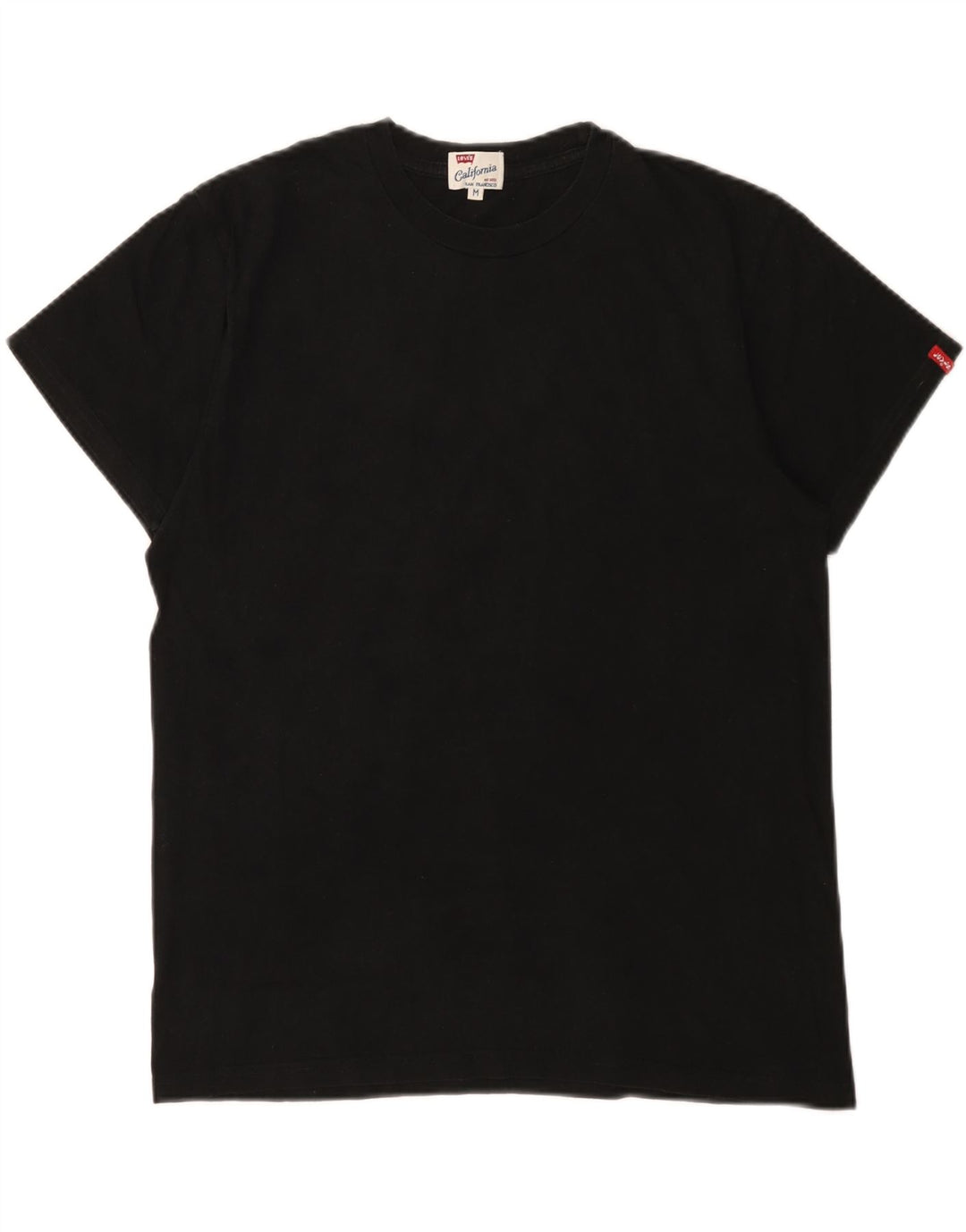 LEVI'S Womens T-Shirt Top UK 14 Medium Black Cotton
