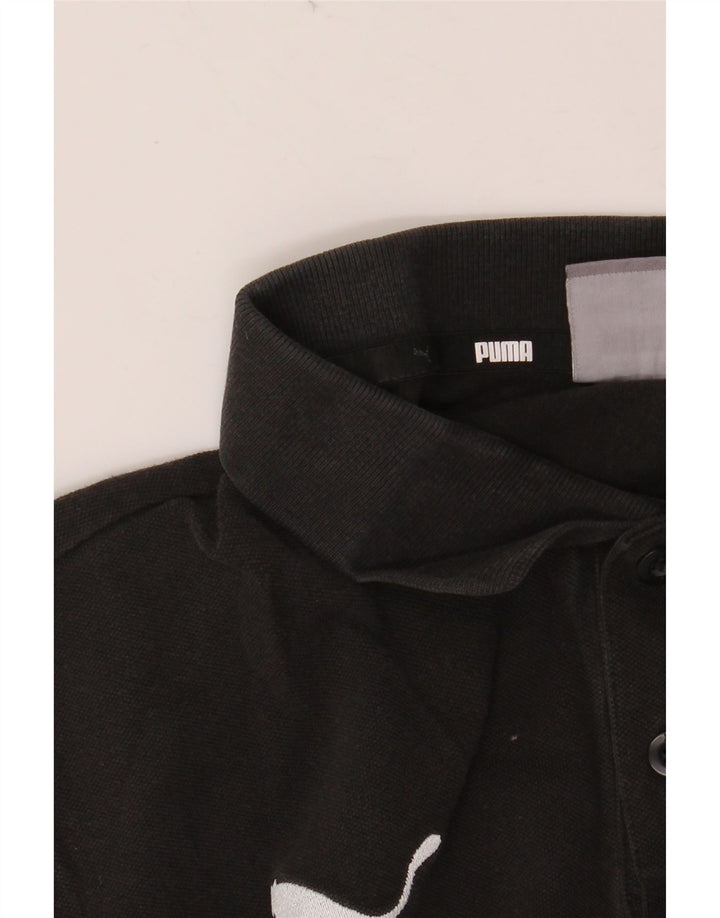 Polo PUMA da uomo in cotone nero medio