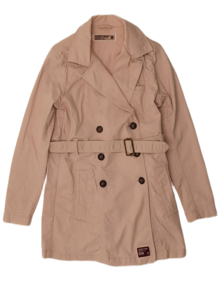 Trench da donna Superdry UK 14 Cotone beige medio
