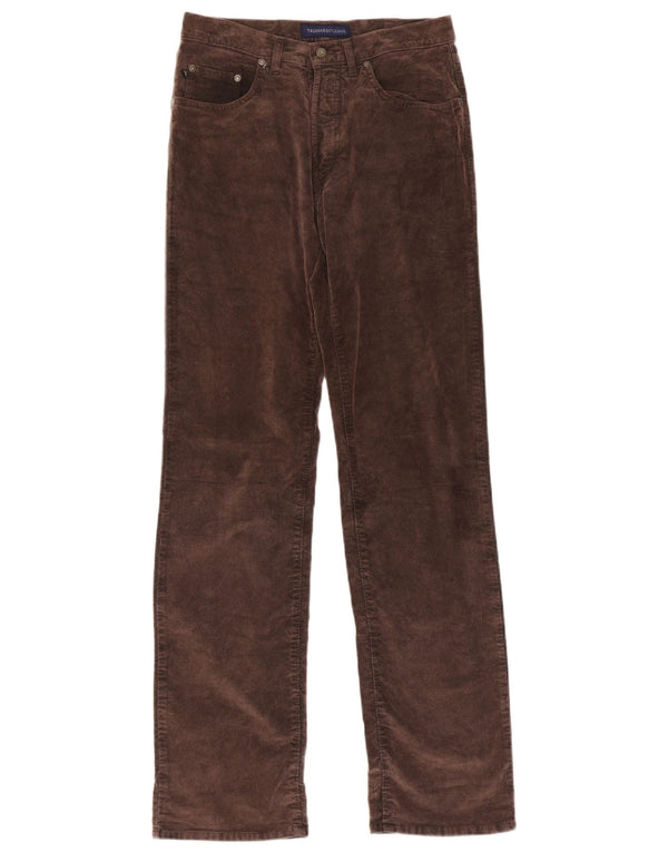 Pantaloni Casual Dritti Uomo Trussardi W31 L33 Cotone Marrone