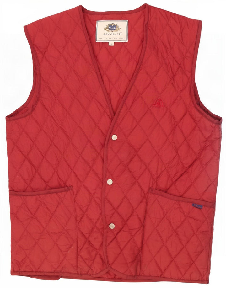 Gilet trapuntato da uomo Sinclair UK 38 nylon medio bordeaux