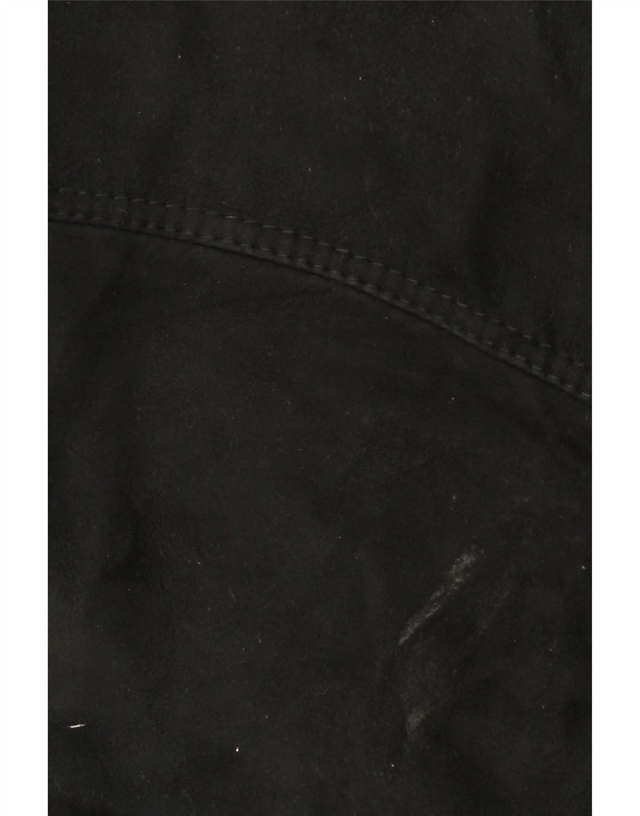 Giacca in shearling vintage da uomo IT 50 grande in shearling nero