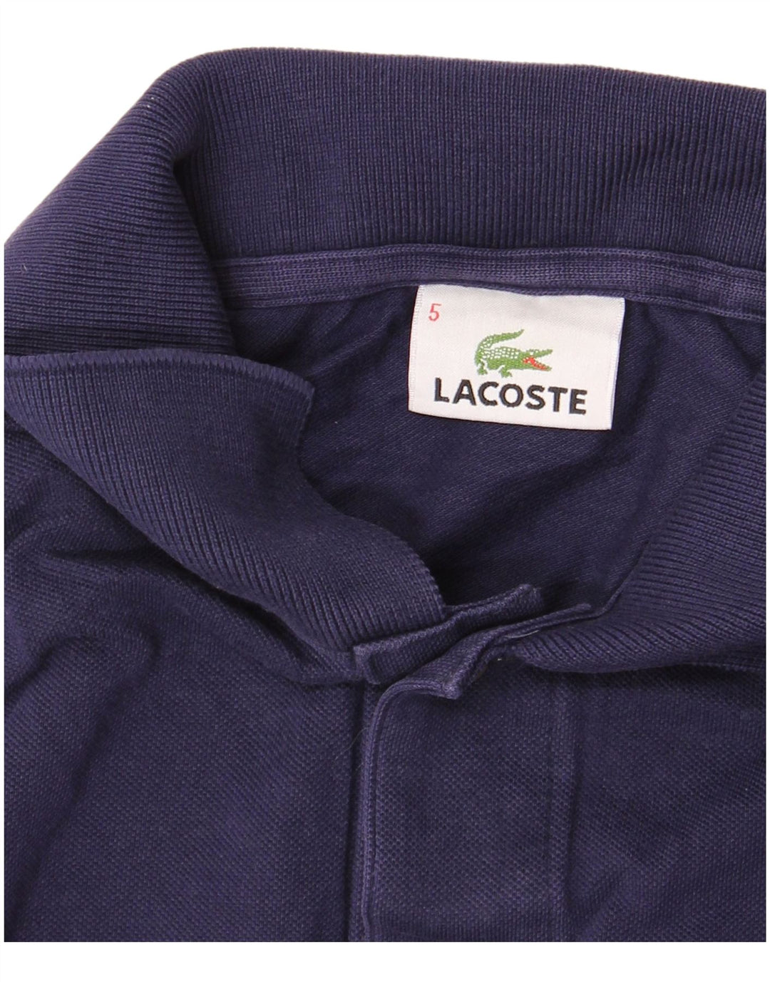 Polo da uomo Lacoste taglia 5 grande in cotone blu navy