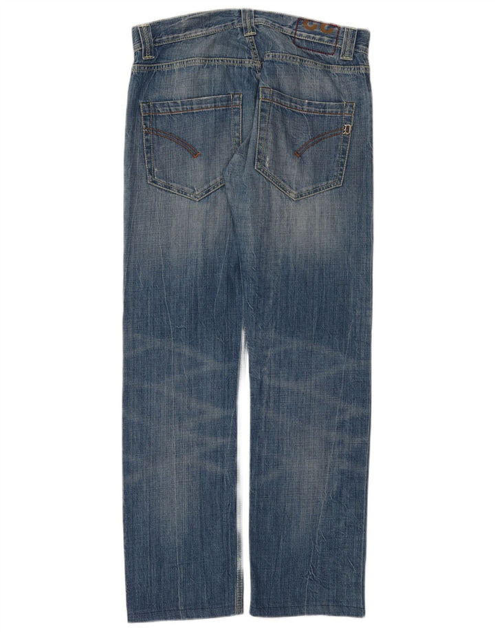 Dondup Jeans dritti invecchiati da donna W32 L30 cotone blu