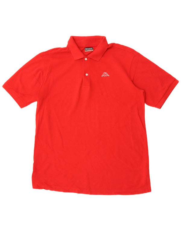 Polo Kappa Uomo XL Rosso Cotone