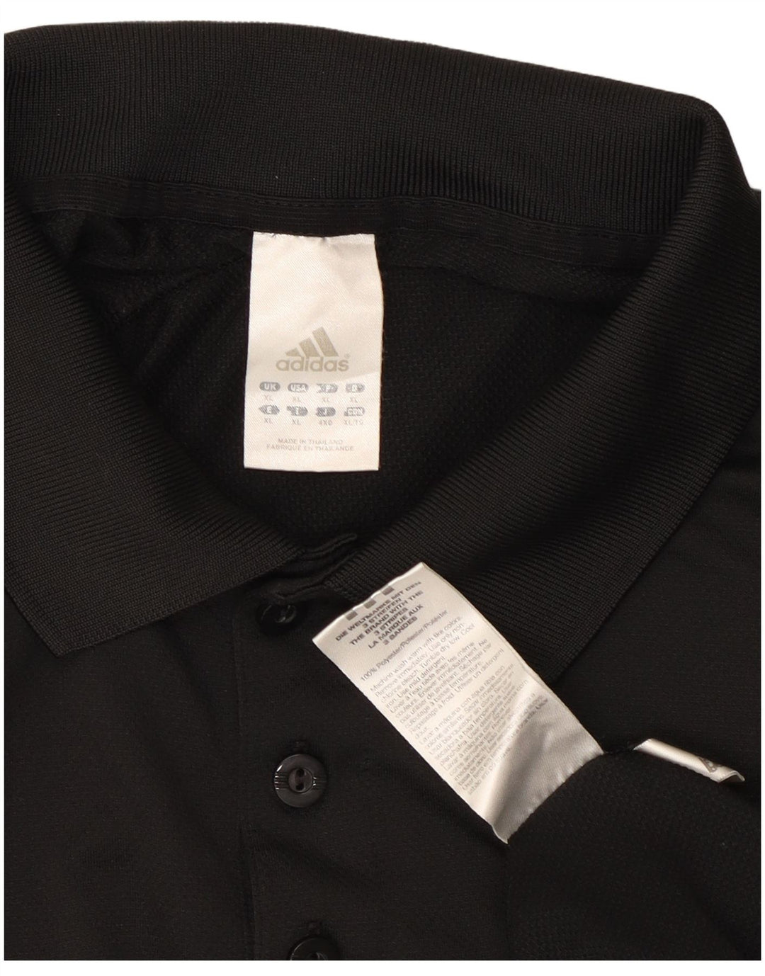 Polo Adidas Climacool da uomo XL in poliestere nero