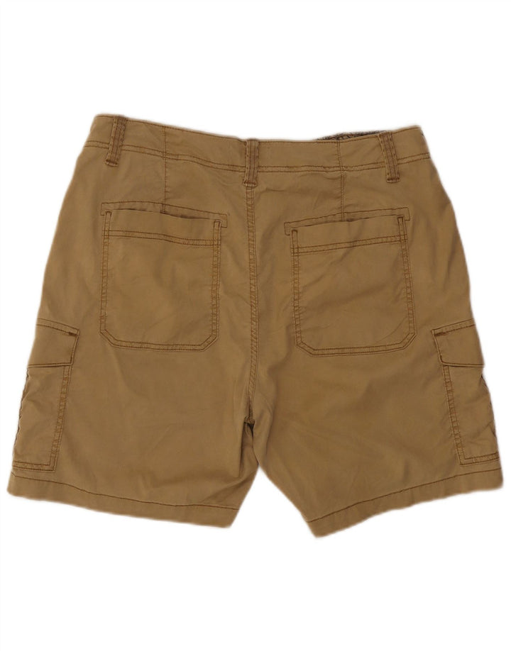 Pantaloncini cargo da donna Marks & Spencer UK 16 Large W34 Lycra beige