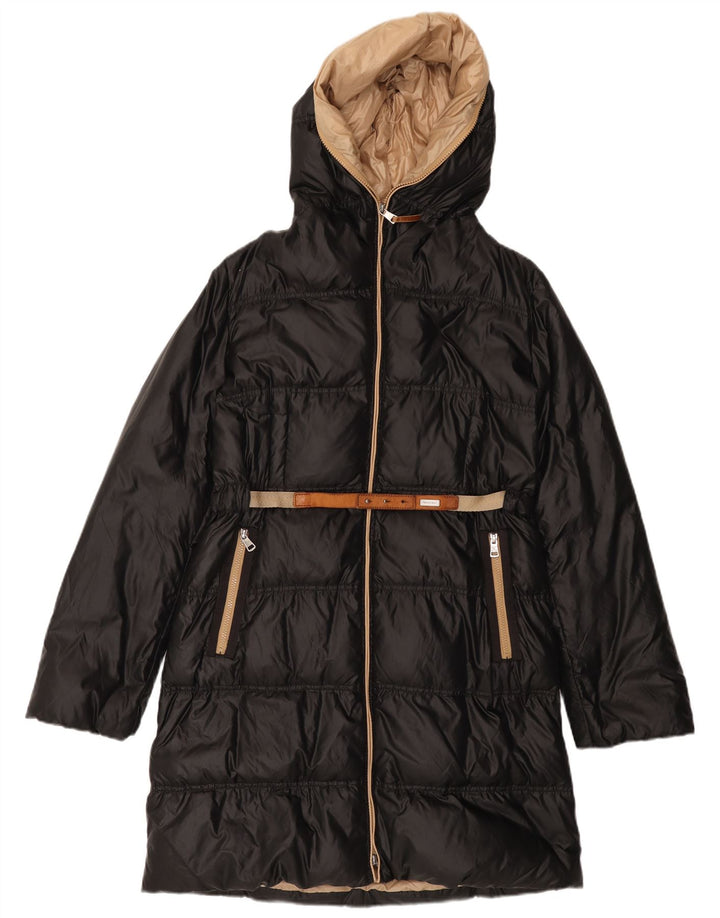 Cappotto imbottito con cappuccio da donna Henry Cottons IT 48 XL Nero Poliammide