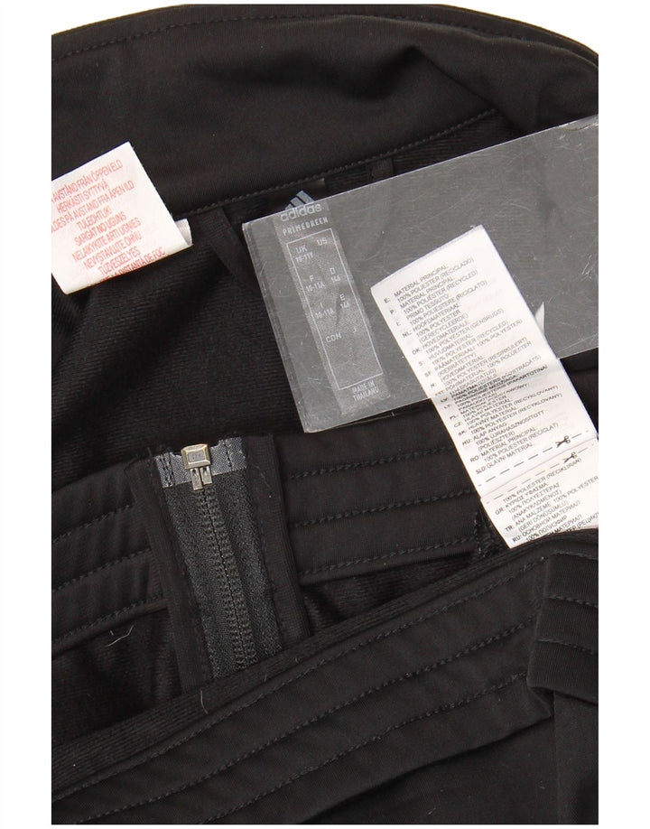 Giacca da tuta da ragazzo Adidas 10-11 anni in poliestere color block nero