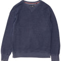 Felpa grafica da uomo Superdry Jumper XL in cotone chiazzato blu