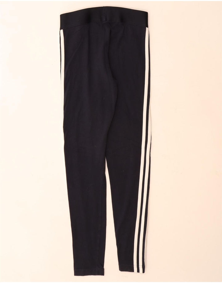 Leggings Adidas da donna UK 8/10 piccolo cotone blu navy