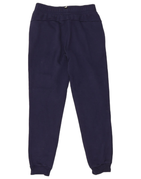 Pantaloni della tuta da ragazza Puma Joggers 13-14 anni in cotone blu navy