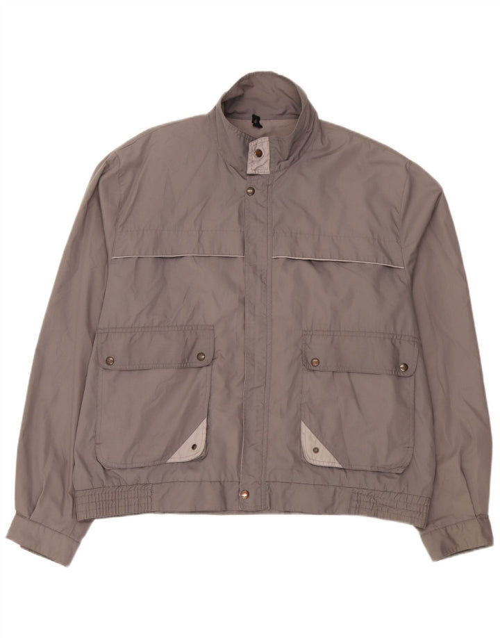 Giubbotto bomber da uomo C&A IT 58 4XL Poliestere color block grigio
