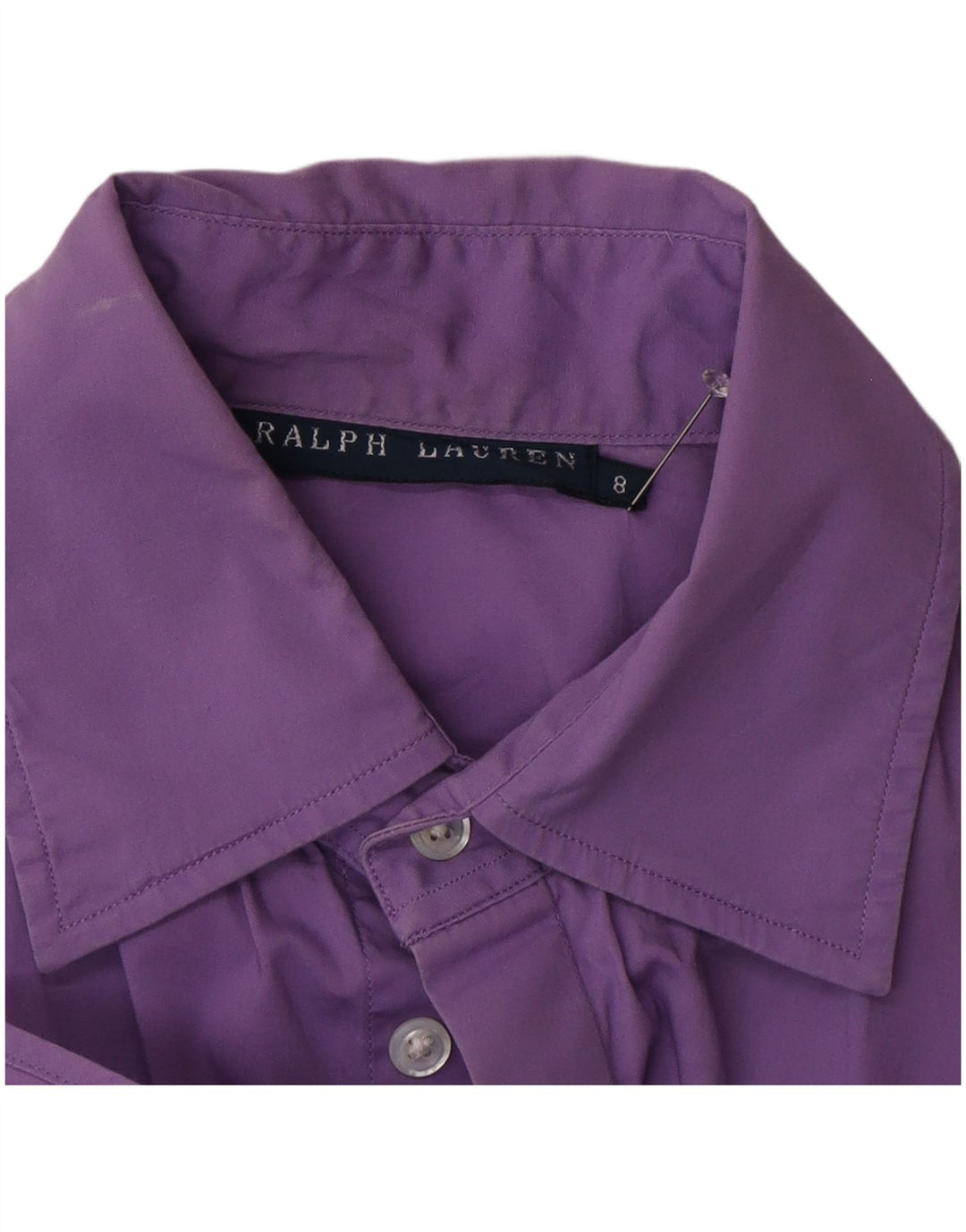 Camicia a maniche corte da donna Ralph Lauren US 8 viola medio