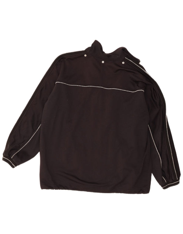 Giacca da ginnastica oversize da donna Champion UK 10 piccola in poliestere nero