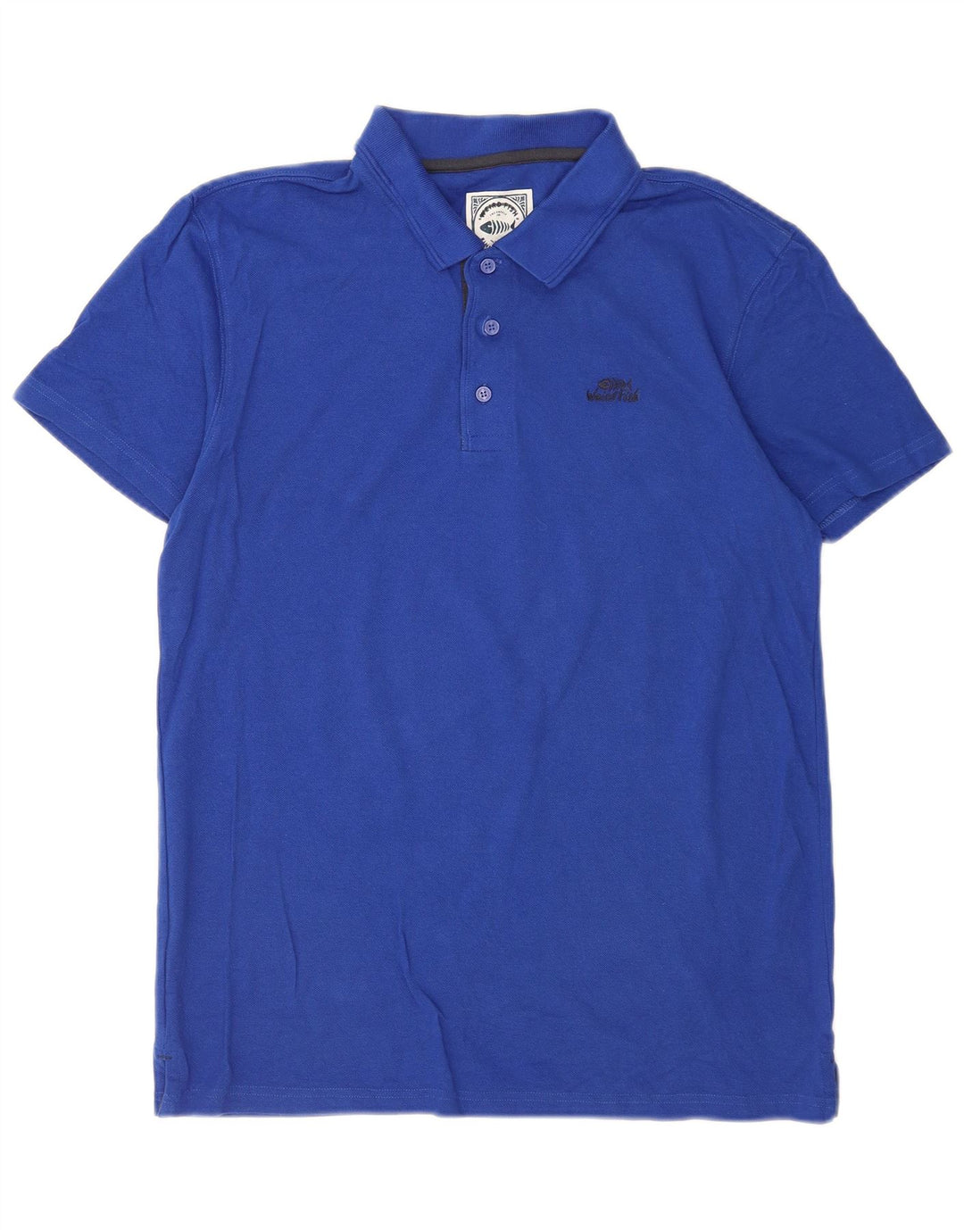 Polo da uomo Weird Fish blu medio