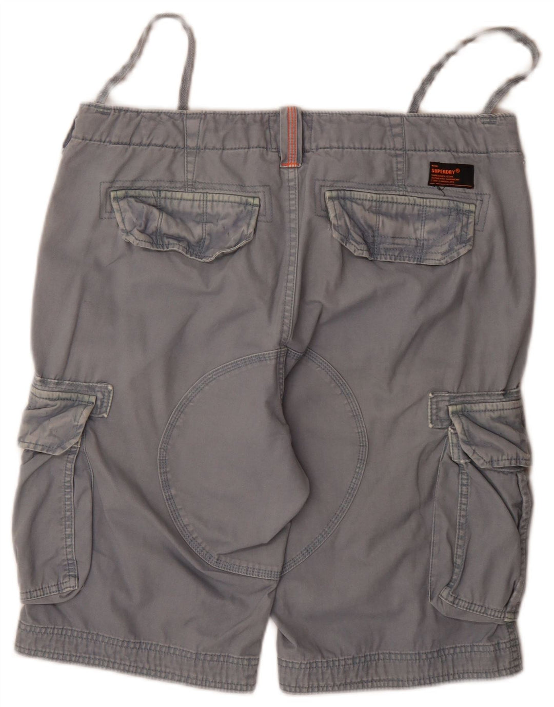 Pantaloncini cargo da uomo Superdry W36 Large in cotone blu