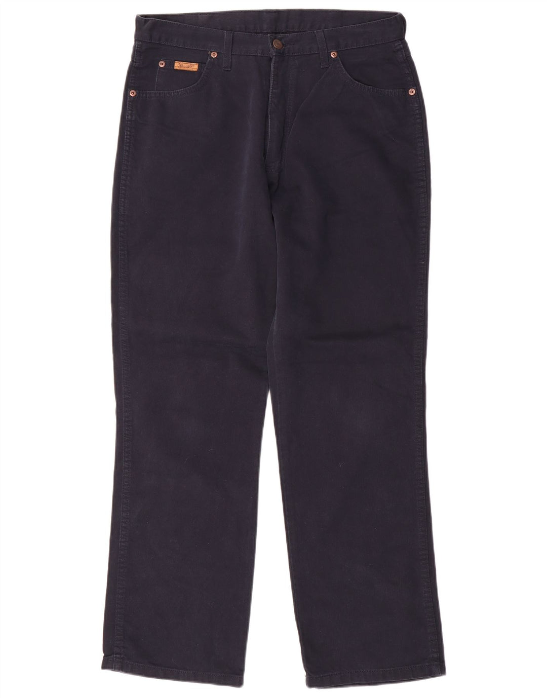 WRANGLER Pantaloni casual dritti da uomo Ohio W34 L30 cotone blu navy