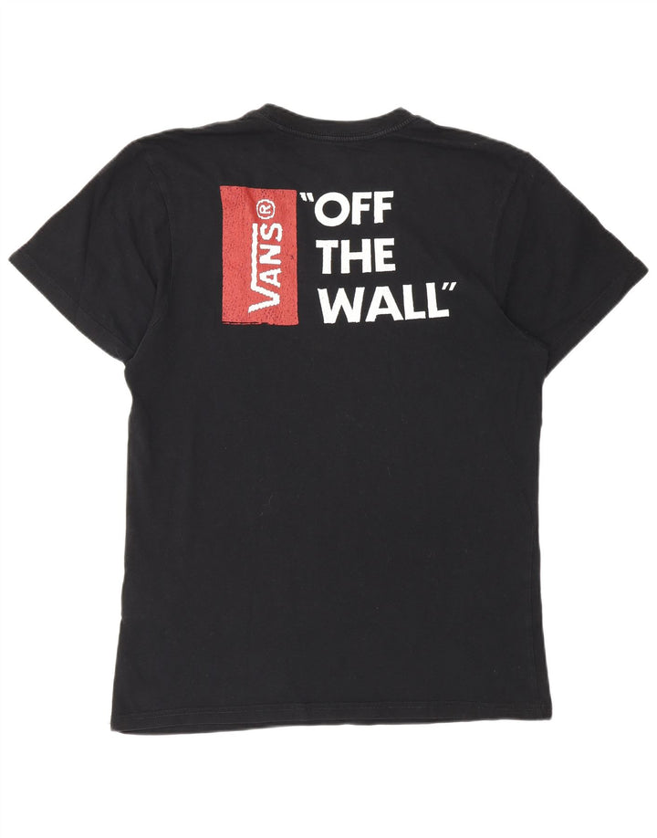 T-shirt grafica da uomo Vans Top in cotone nero medio