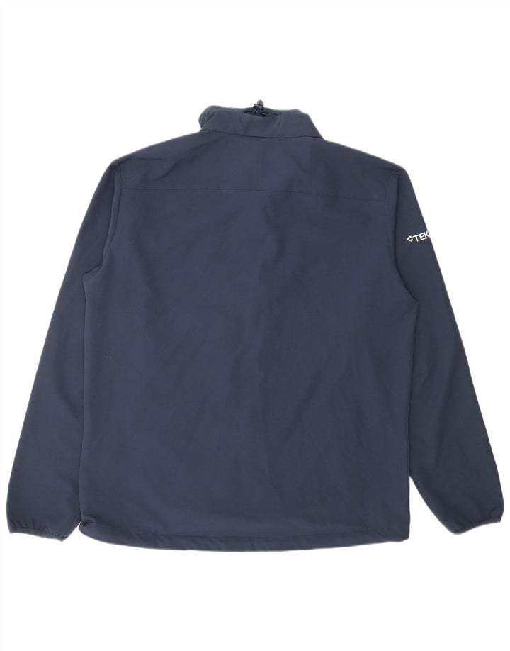 JACK WOLFSKIN Mens Graphic Tracksuit Top Jacket UK 42 Large Navy Blue