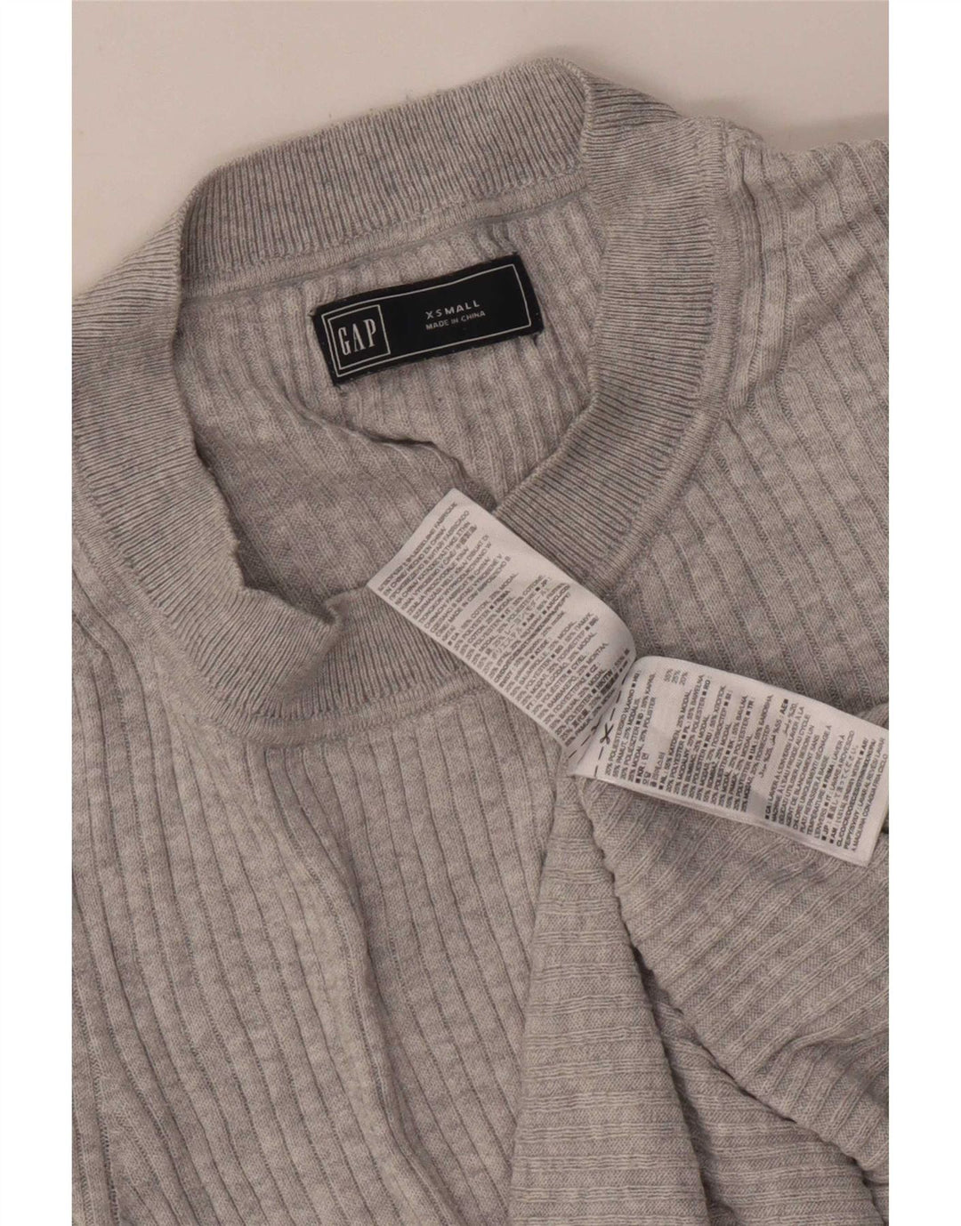 Gap T-shirt da donna Top UK 6 XS Grigio cotone