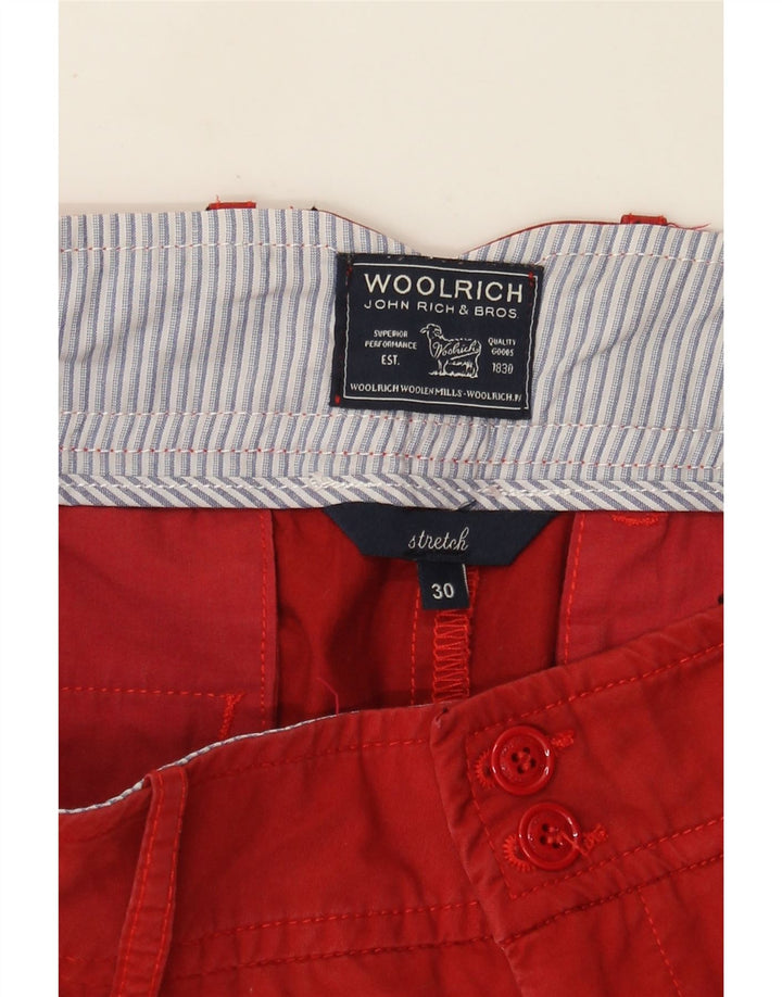 Pantaloni chino dritti da donna Woolrich W30 L27 Rossi