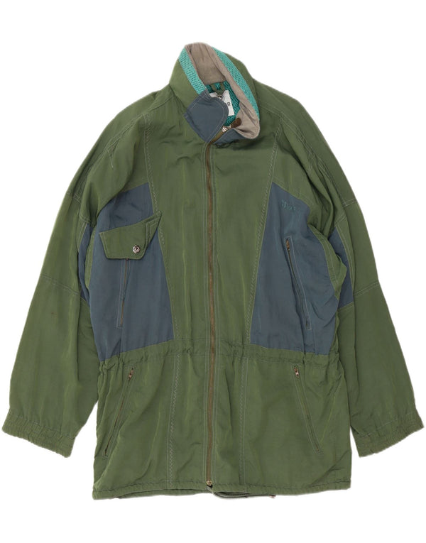 Giacca antipioggia da uomo Colmar UK 40 Large Verde Colourblock in poliammide