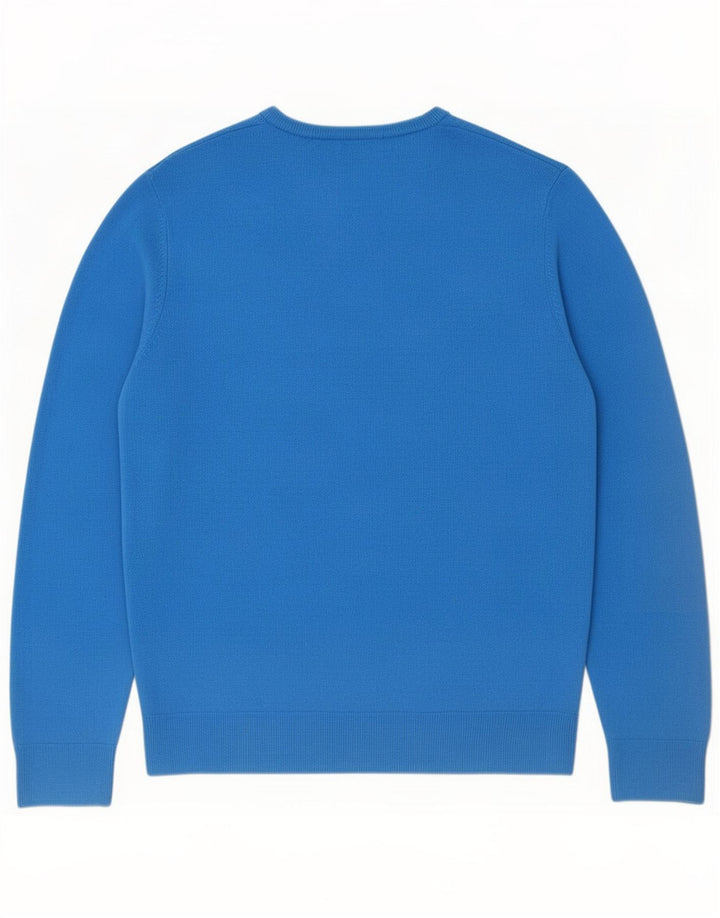 Maglione da uomo con scollo a V Marks & Spencer grande acrilico blu