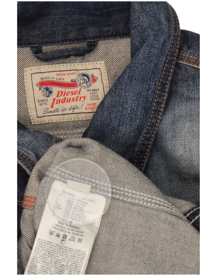 Giacca di jeans da uomo Diesel UK 42 XL cotone blu