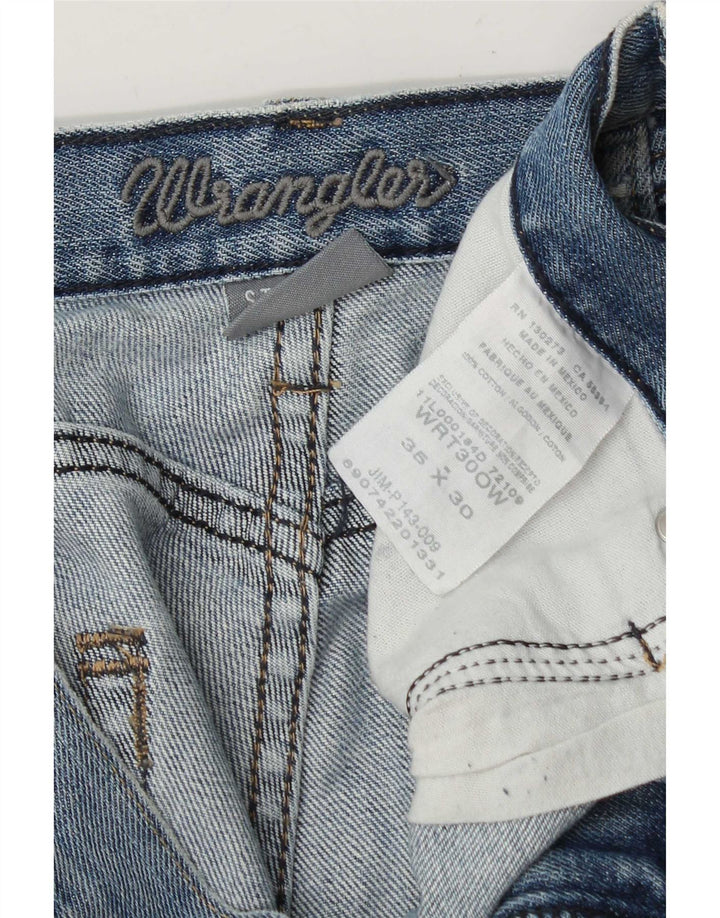 Jeans dritti da uomo Wrangler W36 L30 cotone blu