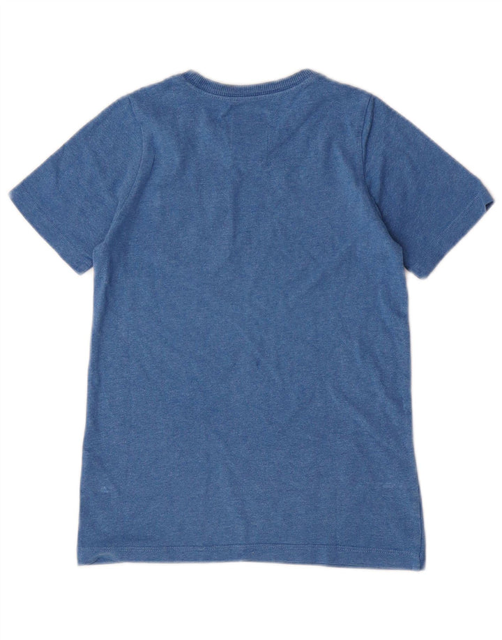 T-shirt Nike per ragazzi, 8-9 anni, piccola, in cotone color block blu