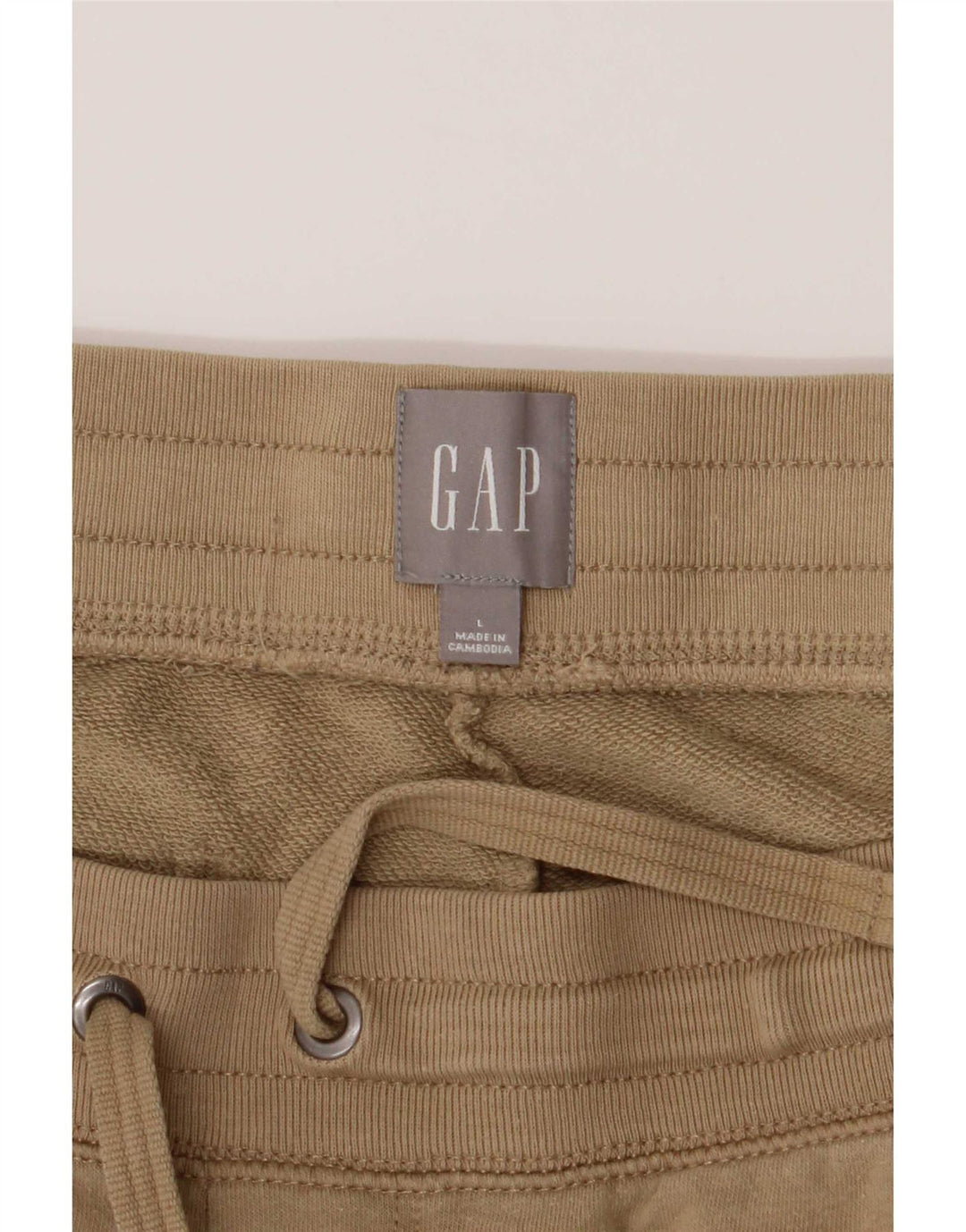 Gap Pantaloncini sportivi grafici da uomo di grandi dimensioni in cotone beige