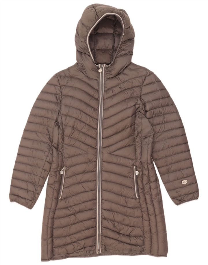 Cappotto imbottito con cappuccio da donna Champion IT 46 Large Grigio Poliammide