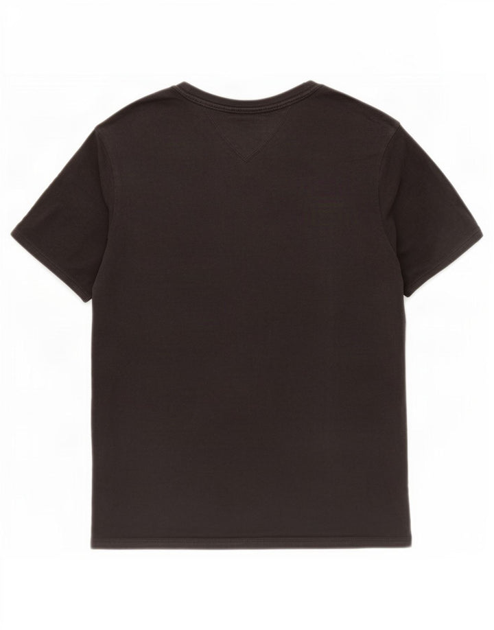 T-shirt grafica da uomo Tommy Hilfiger Top nera media