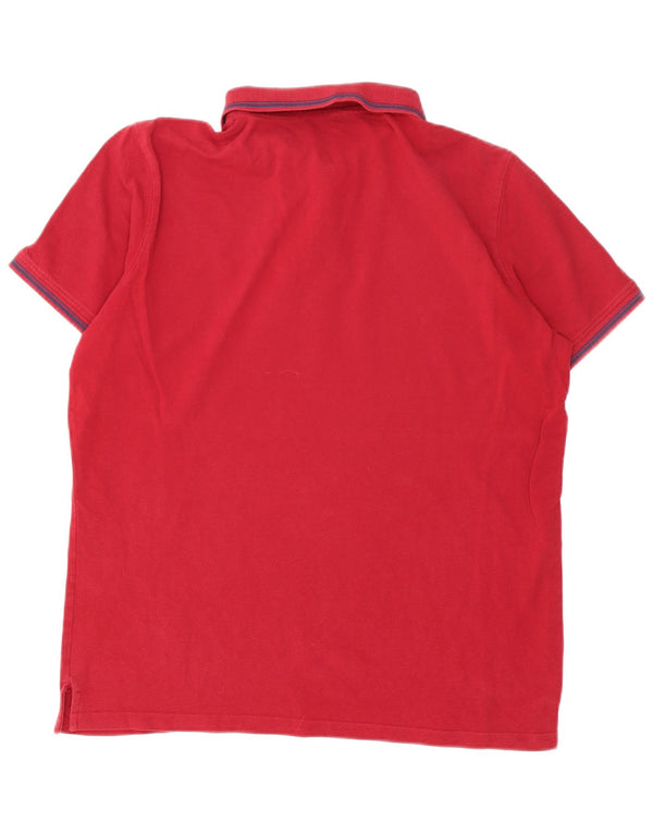 Polo Carrera da uomo XL in cotone rosso