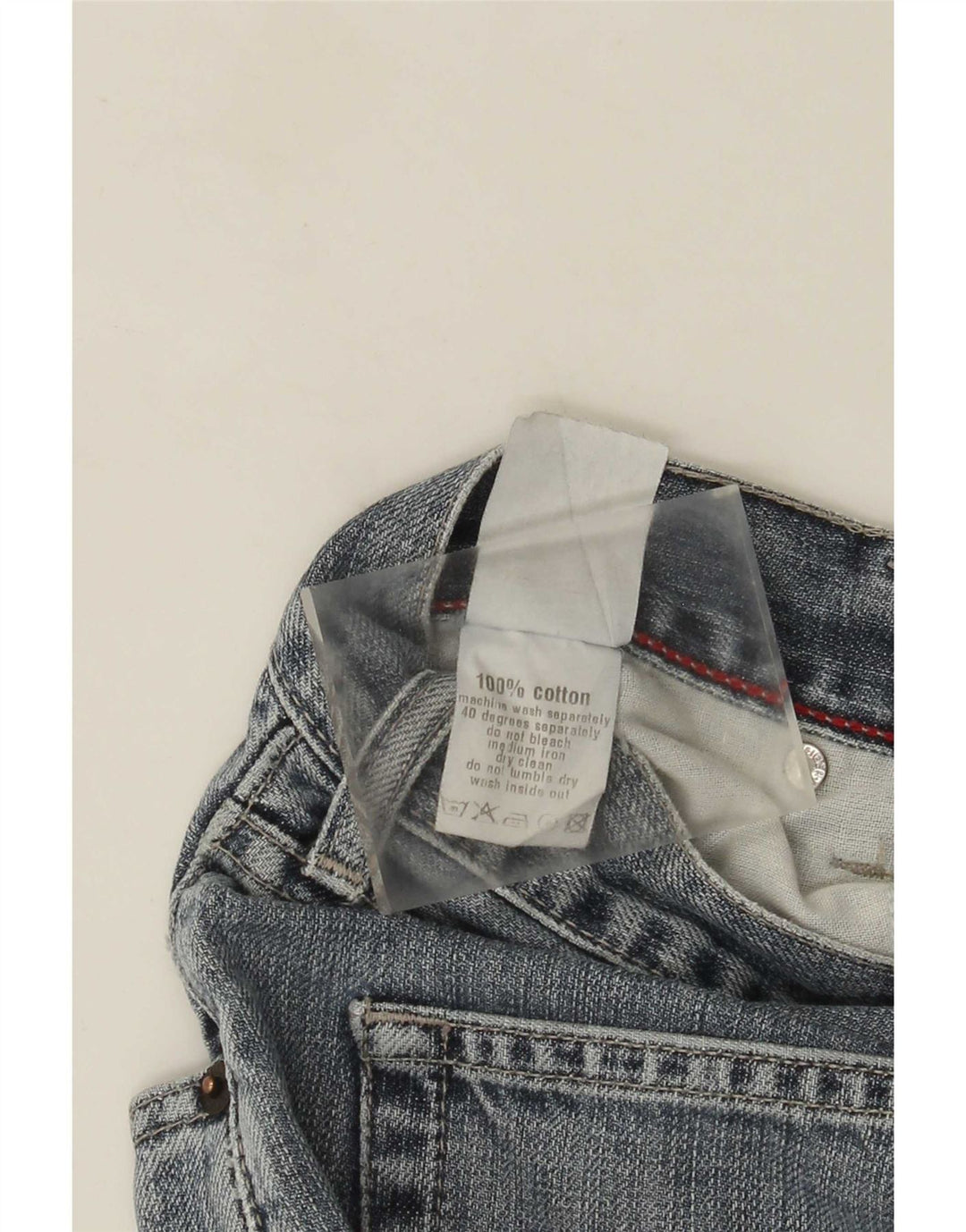 Tommy Hilfiger Donna Manhattan Bootcut Jeans W34 L31 Cotone Blu