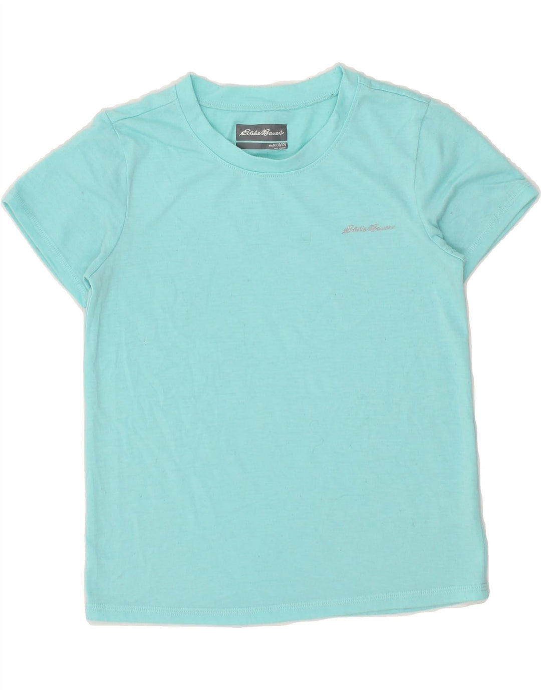 EDDIE BAUER Girls T-Shirt Top 10-11 Years Medium  Blue Polyester Vintage Eddie Bauer and Second-Hand Eddie Bauer from Messina Hembry 