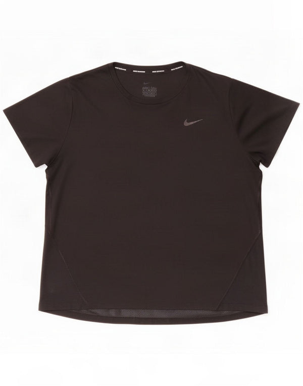 T-shirt Nike Dri Fit da donna UK 18 XL Nero