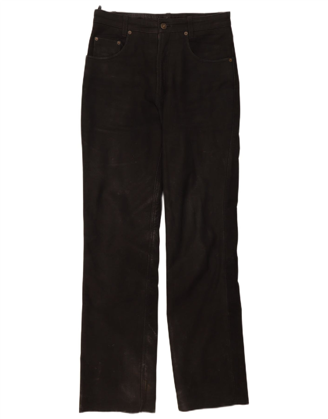 Pantaloni in pelle da uomo Ricano W30 L32 Neri