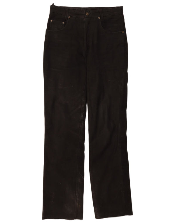 Pantaloni in pelle da uomo Ricano W30 L32 Neri