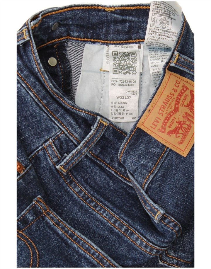 Jeans dritti Ribcage da donna Levi's W23 L27 cotone blu