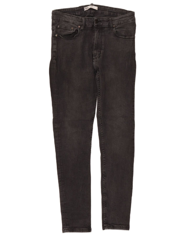 Jeans skinny da uomo Zara EU 44 Large W34 L30 Grigio