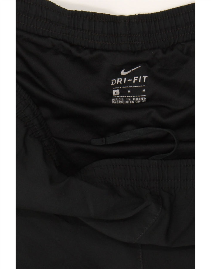 NIKE Womens Dri Fit Sport Shorts UK 14 Medium Black Colourblock Polyester Vintage Nike and Second-Hand Nike from Messina Hembry 