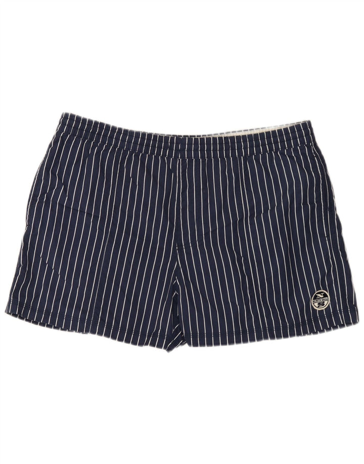 Pantaloncini da bagno da uomo North Sails Large gessato blu navy in poliammide