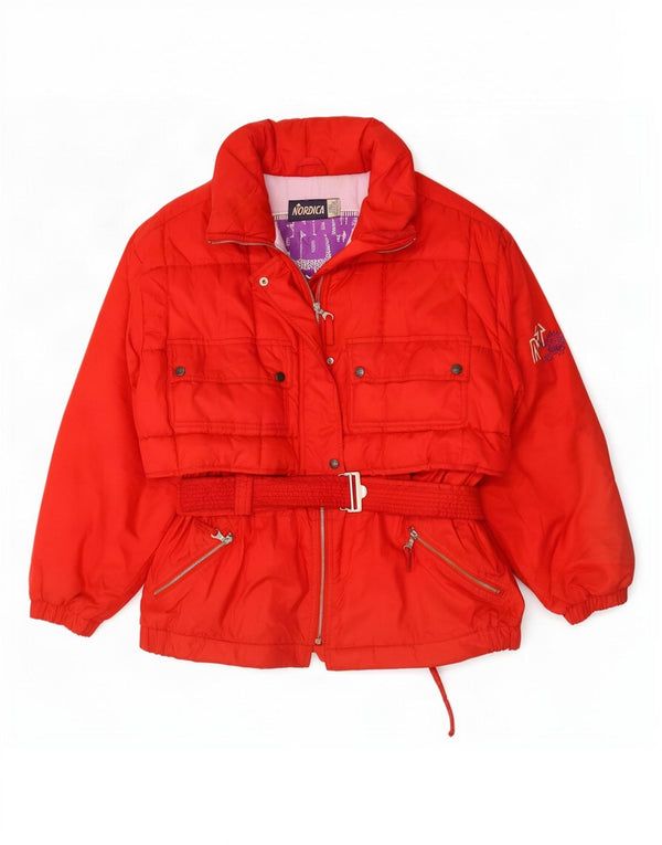 Giacca da sci oversize con cappuccio da donna Nordica IT 44 Medium Red Poliestere