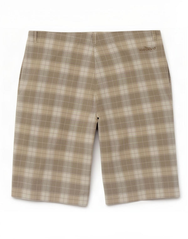 Pantaloncini casual da donna Chervo IT 46 Large W30 Cotone a quadri grigi